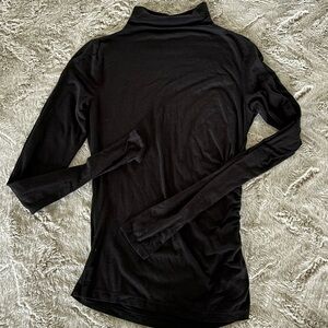 Michael Stars Black Long Sleeve Turtleneck Top